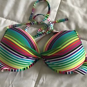 Tahiti Striped Bikini Top